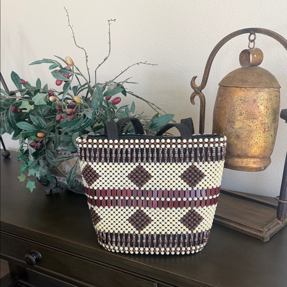 Handcrafted Beaded Statement Handbag